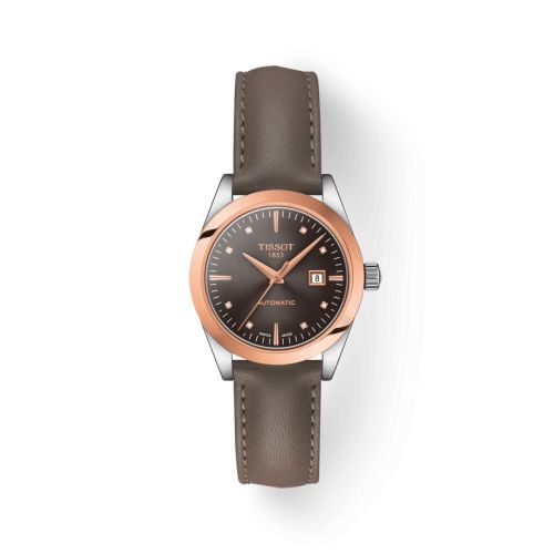 Tissot T-My Automatic Stainless Steel - Rose Gold / Brown